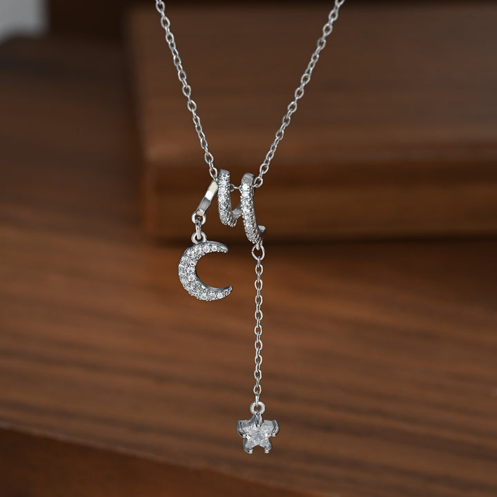 Celestial Moon Star Necklace