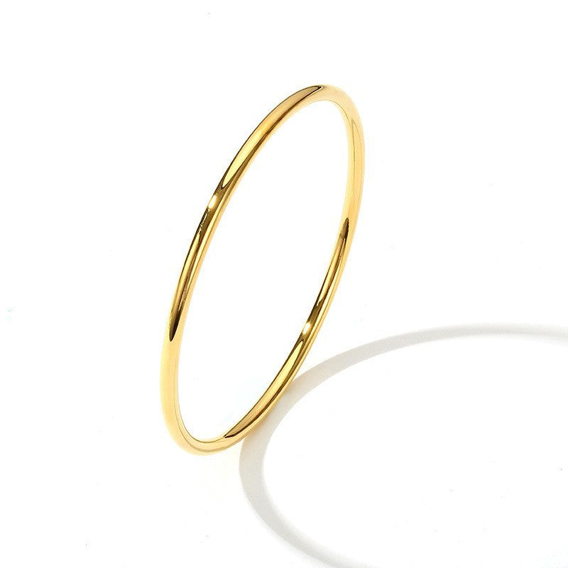 Classic Minimalist Wire Bangle Bracelet