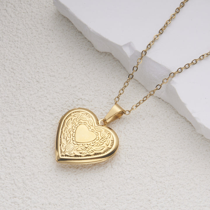 Vintage Heart Locket Necklace