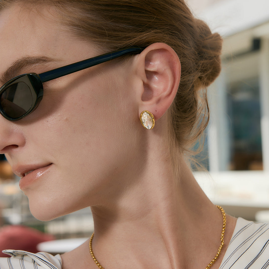 Marquise Crystal Stud Earrings