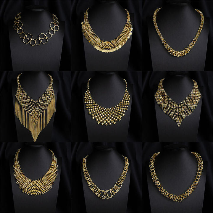 Cascade Metal Necklace
