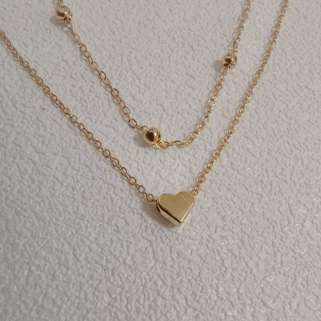 Heart Double Chain Anklet