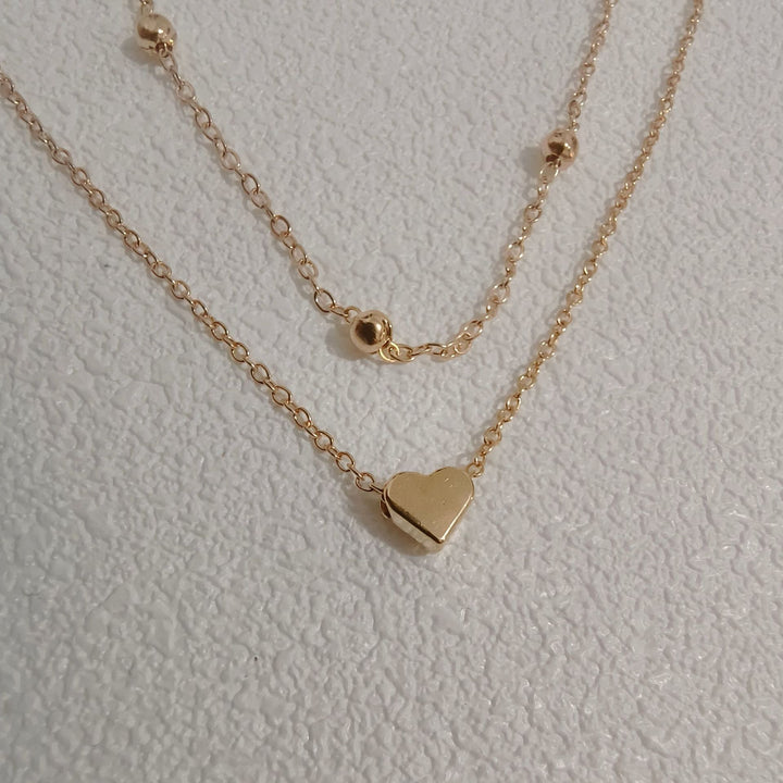 Heart Double Chain Anklet