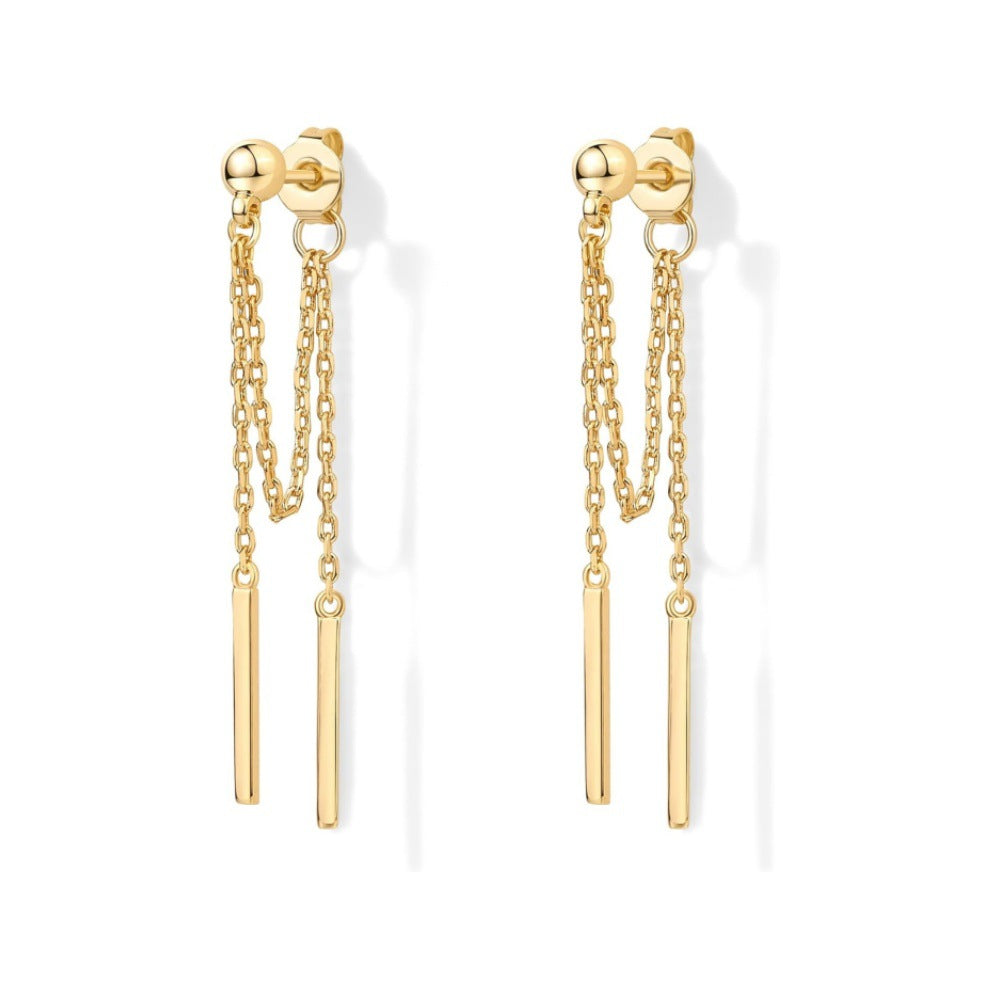 Cubic Zirconia Ball Threader Earscapes