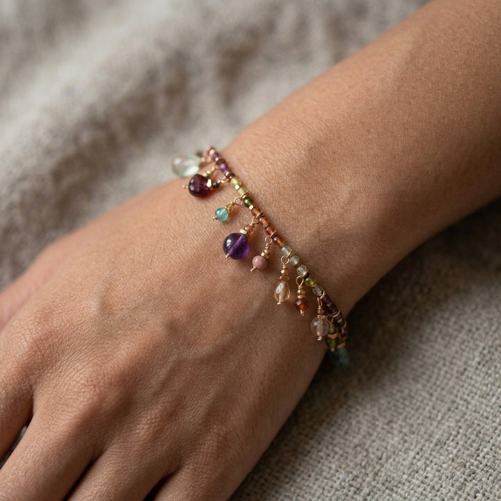 Color Charm Necklace / Bracelet Set Inspired Jewelry