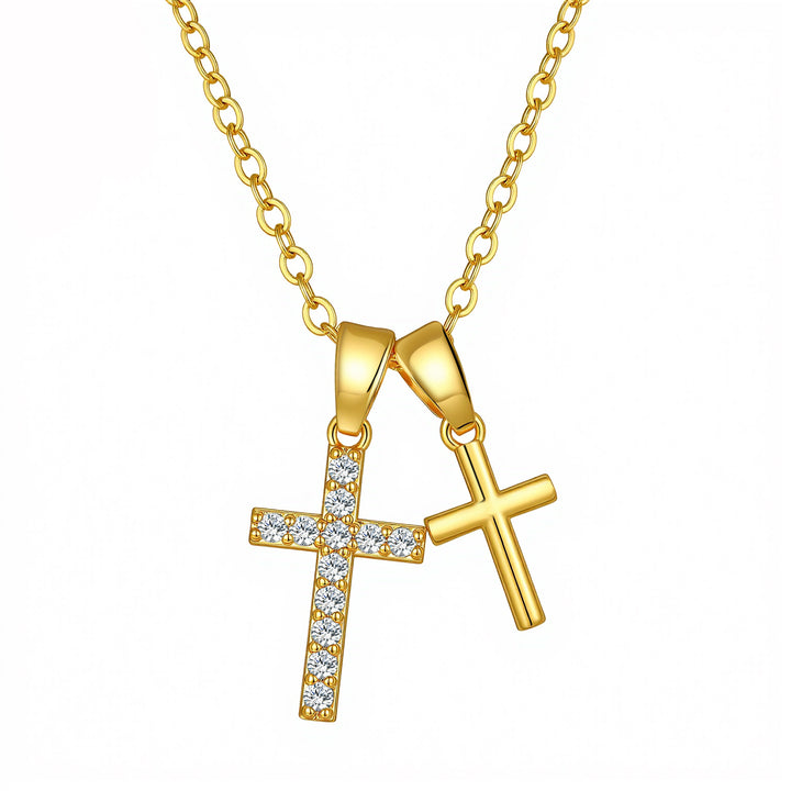 Minimal Cross Pendant Necklace