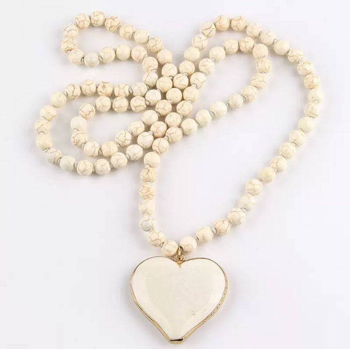 Turquoise Heart Pendant Necklace