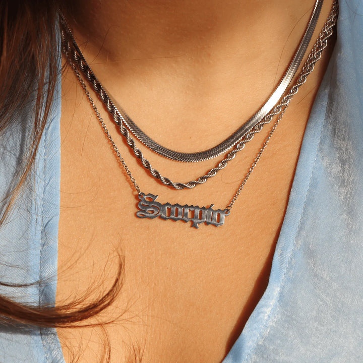 Gold Herringbone Chain