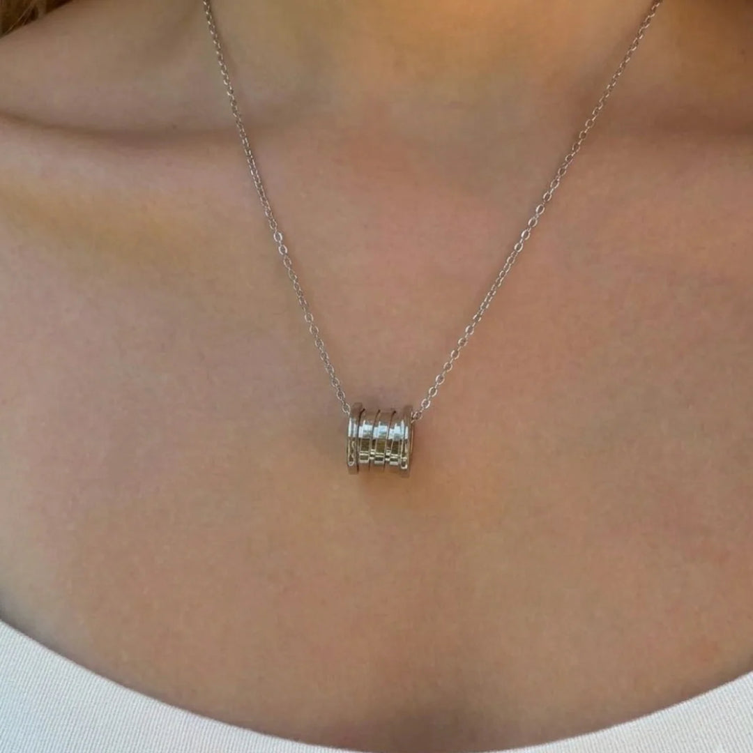 Gold Orbit Ring Necklace