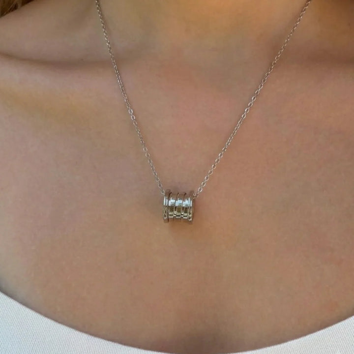 Gold Orbit Ring Necklace