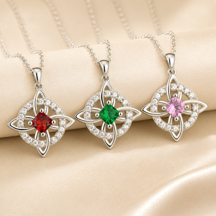 Birthstone Zircon Pendant Necklace