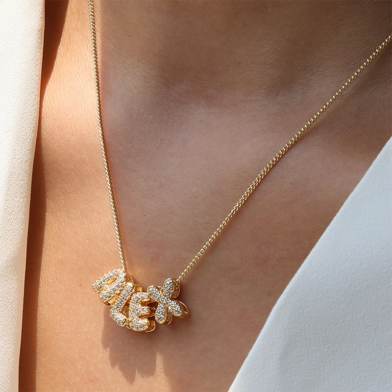 Personalized initials necklace