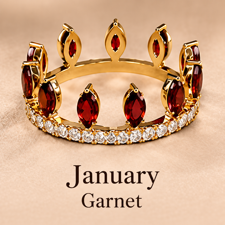 Convertible Birthstone Crown Ring