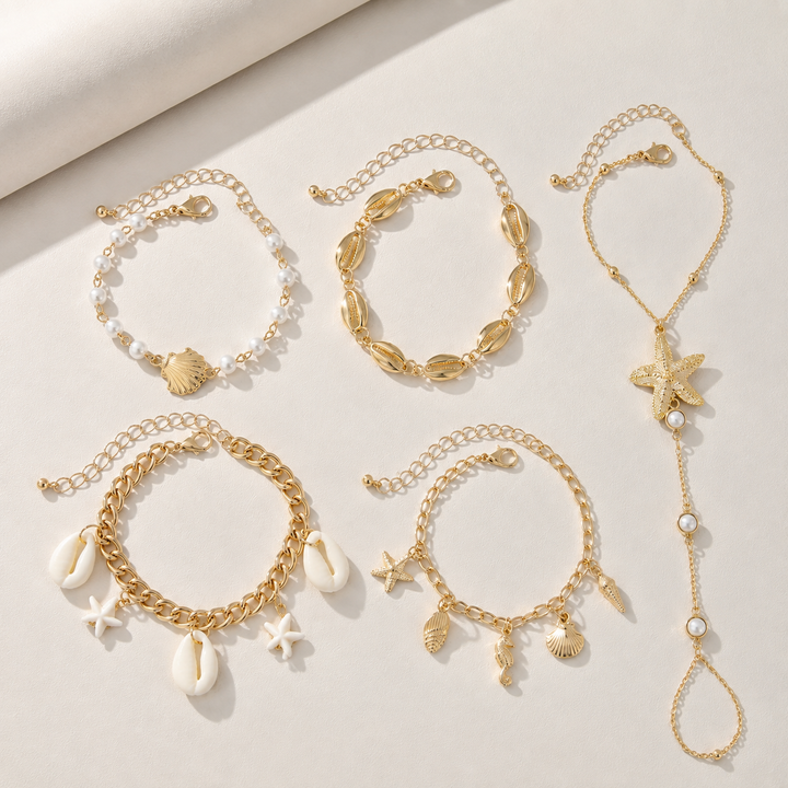 Ocean Breeze Charm Bracelet Set