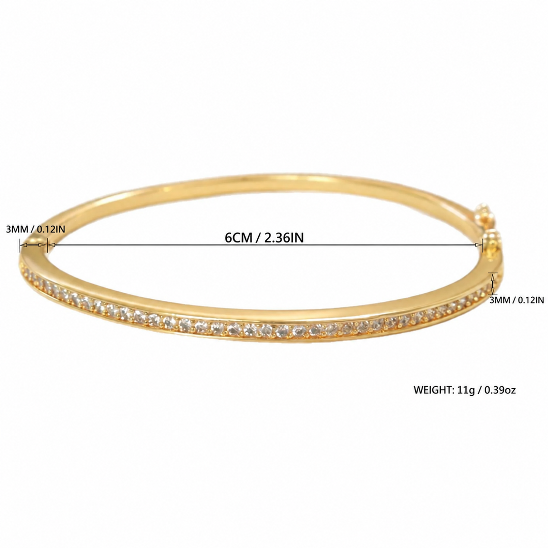 Celeste Pavé Bangle Bracelet