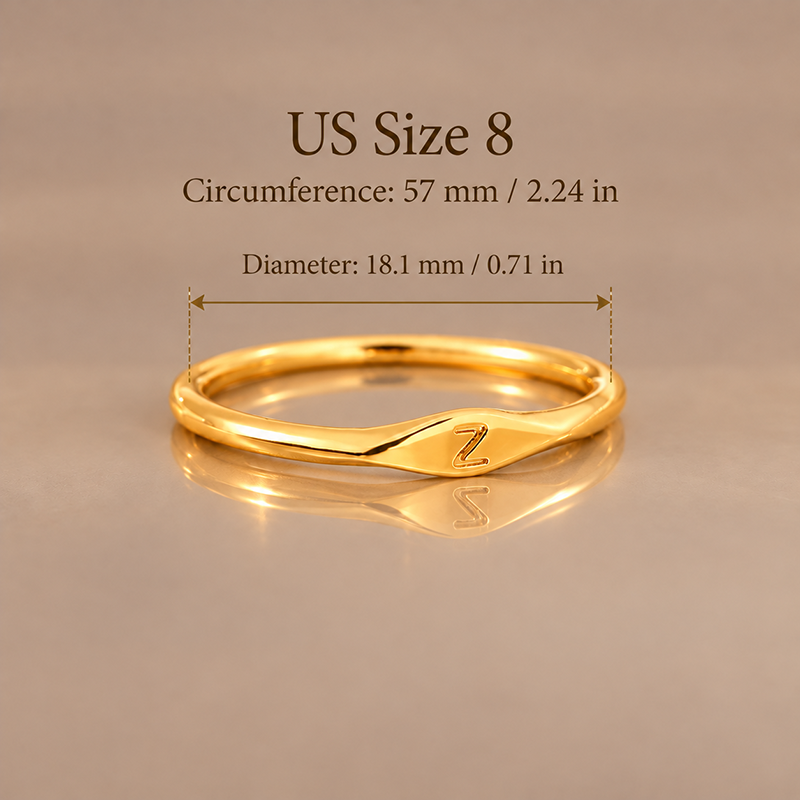 Signature Initial Ring Collection