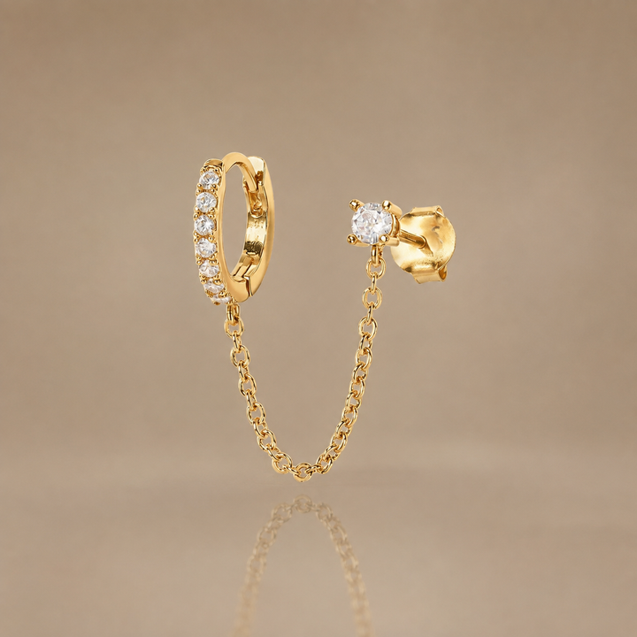 Chain Link Hoop Earrings