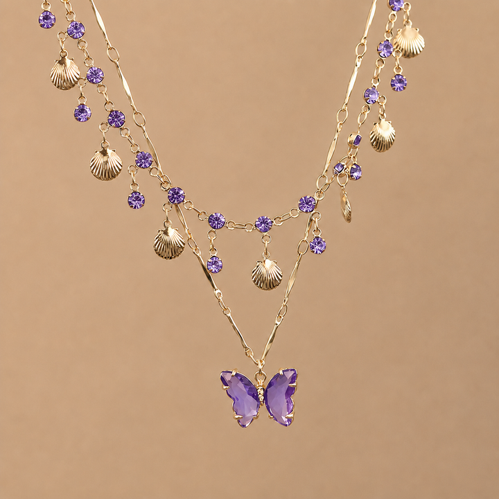 Ocean Drop Layered Necklace
