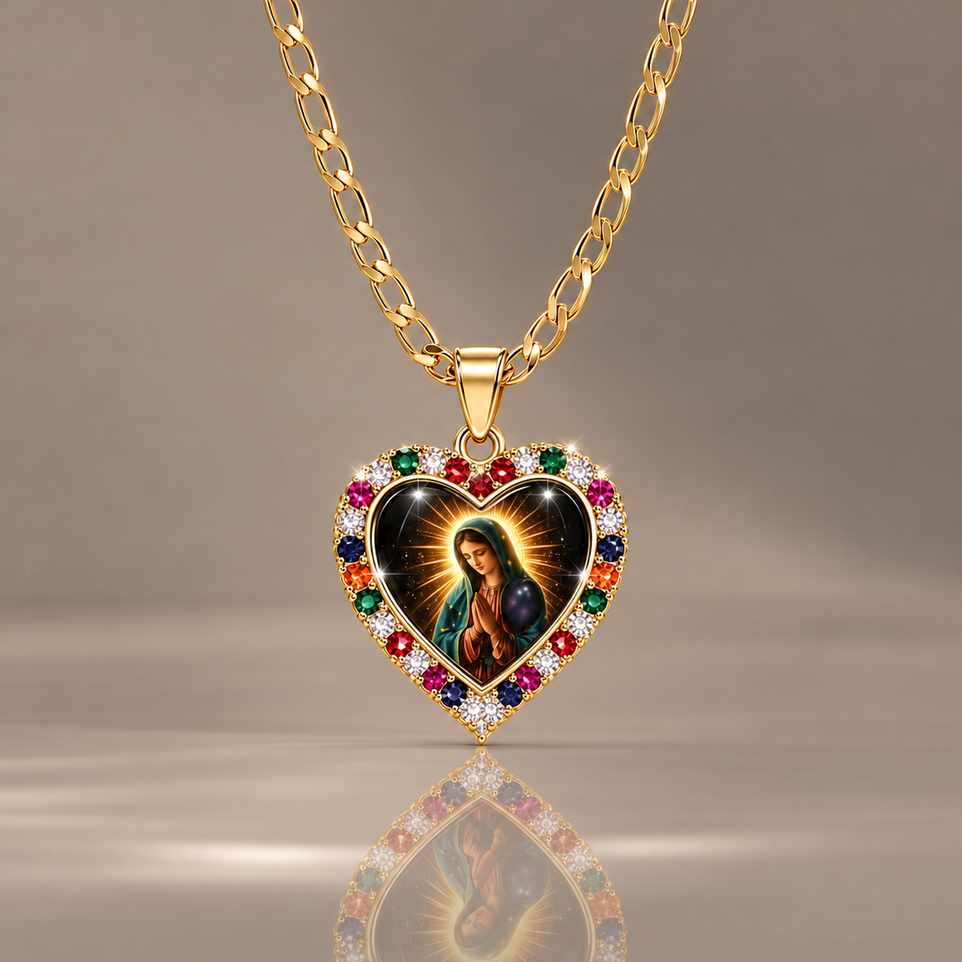 Sacred Heart Faith Pendant Necklace