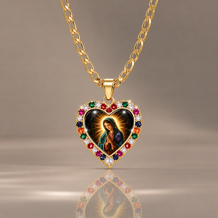 Sacred Heart Faith Pendant Necklace