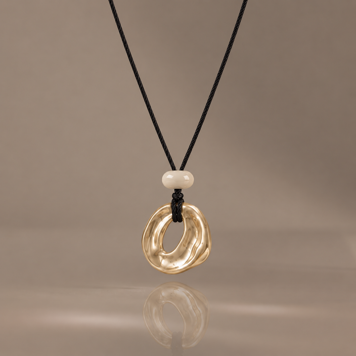 Organic Hollow Pendant Necklace