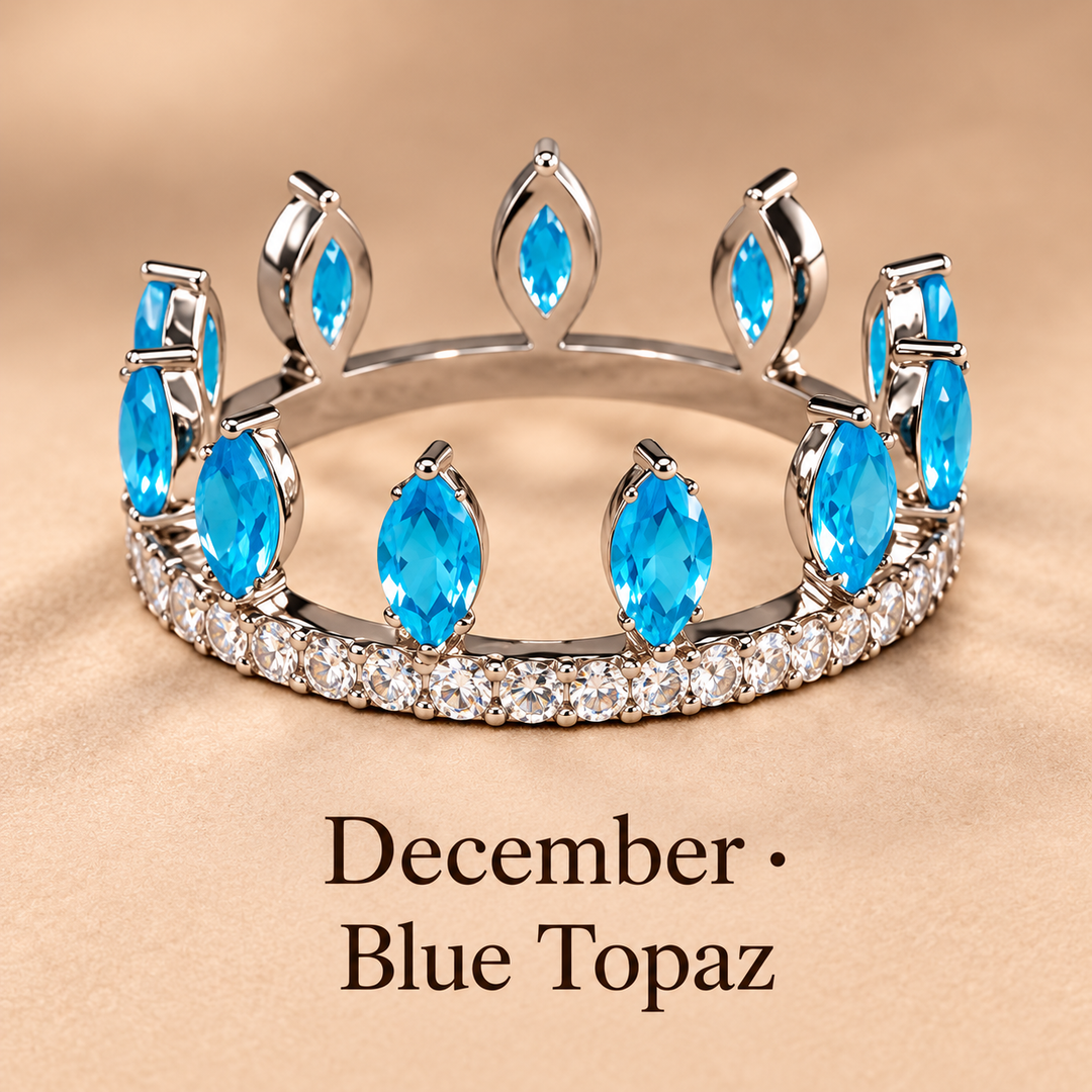 Convertible Birthstone Crown Ring