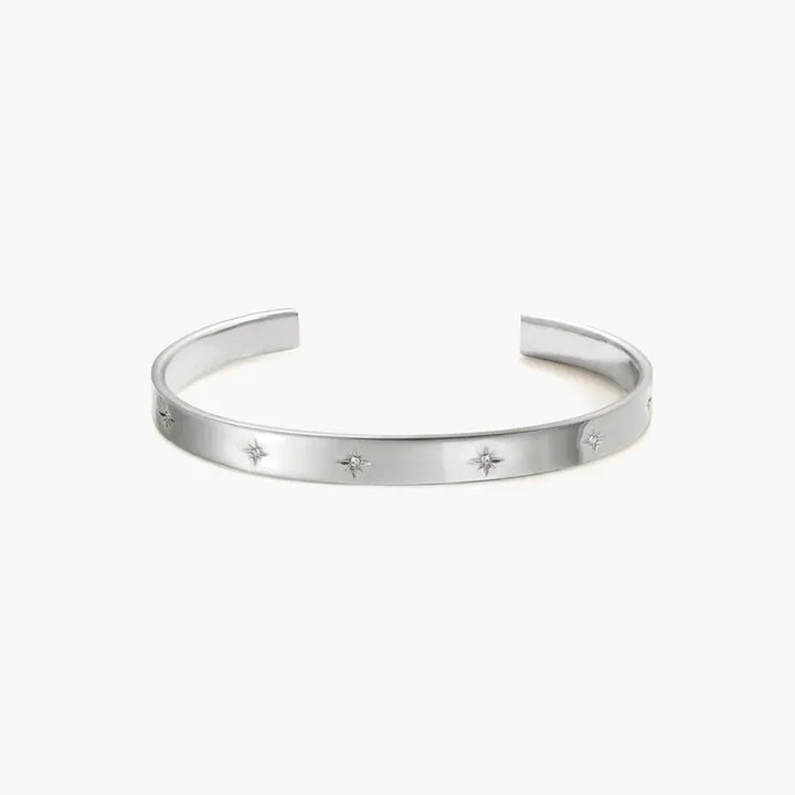 Celestial Crystal Cuff Bracelet