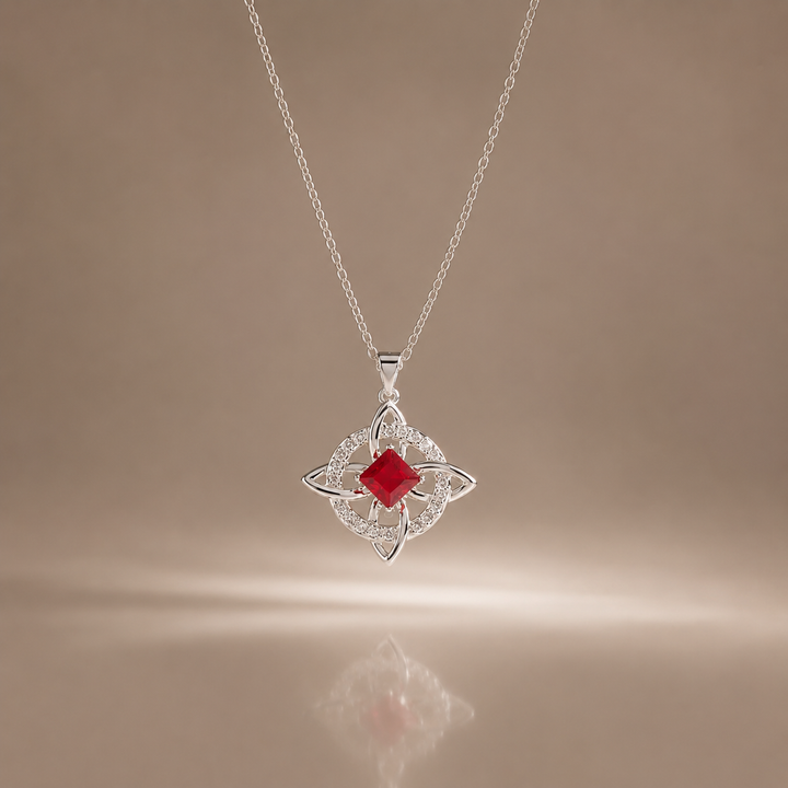 Birthstone Zircon Pendant Necklace