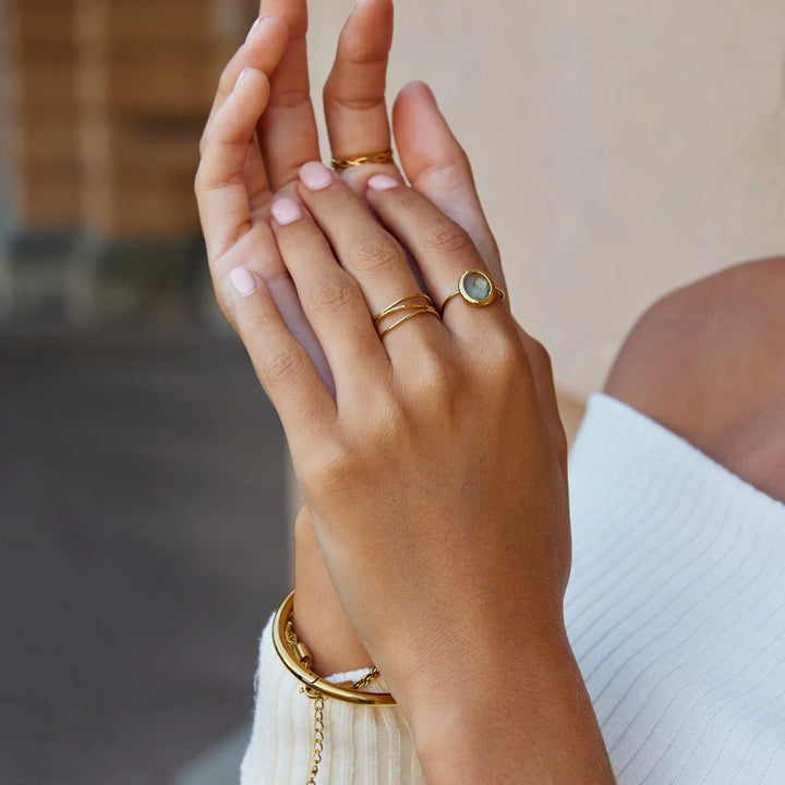 Orbit Gemstone Statement Ring