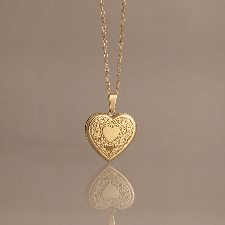 Vintage Heart Locket Necklace