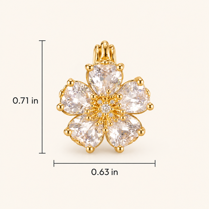 Luminous Blossom Double-Sided Earrings
