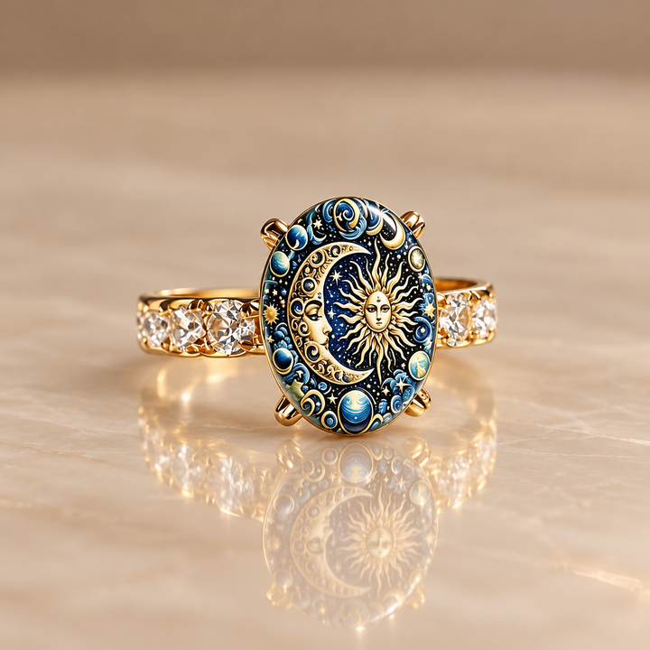 Celestial Sun &amp; Moon Ring