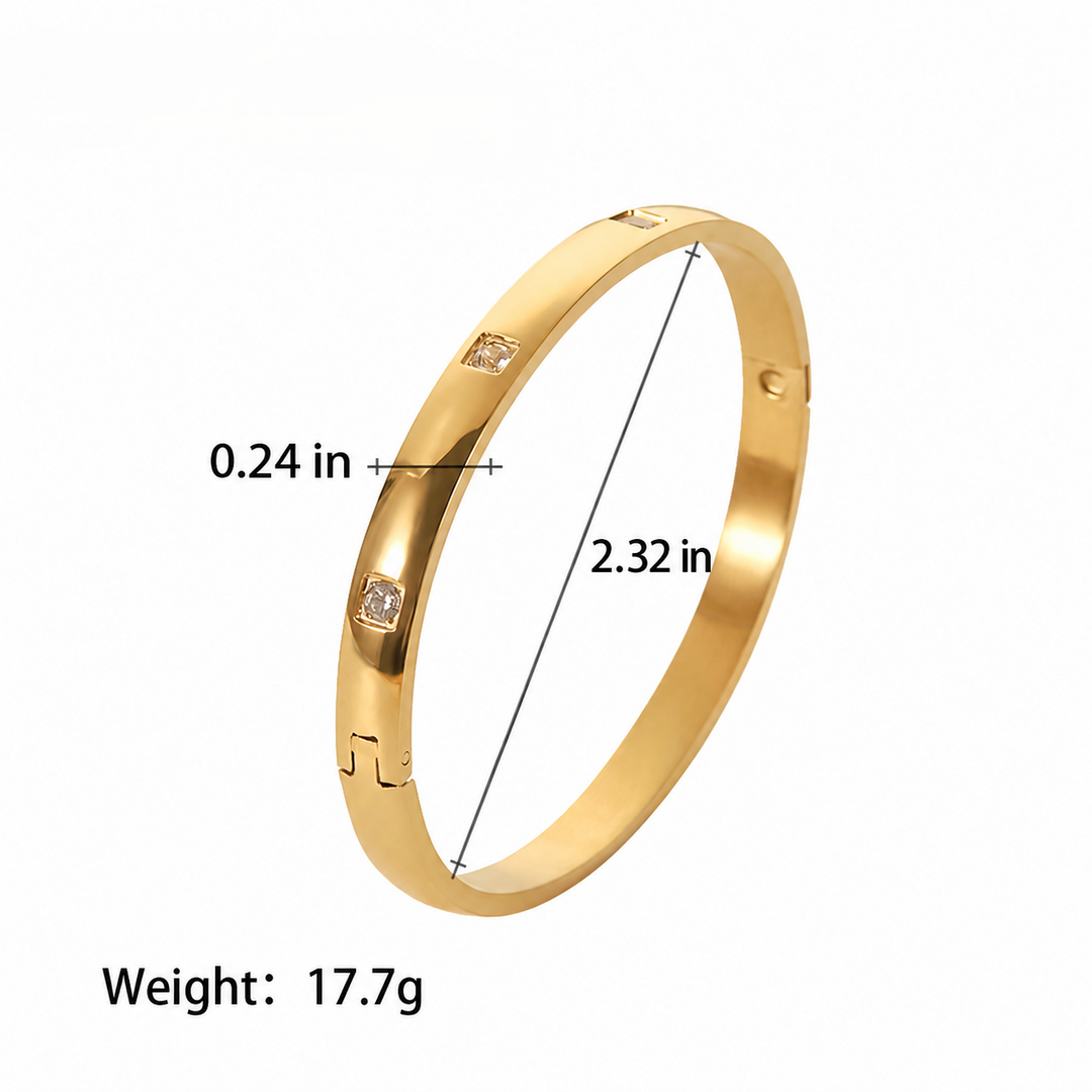 Celestial Crystal Cuff Bracelet