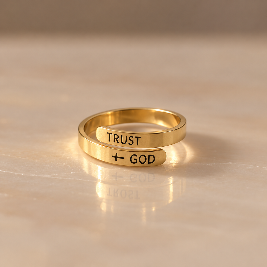 Trust God Inspirational Faith Ring