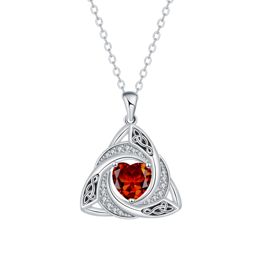 Eternal Trinity Birthstone Necklace