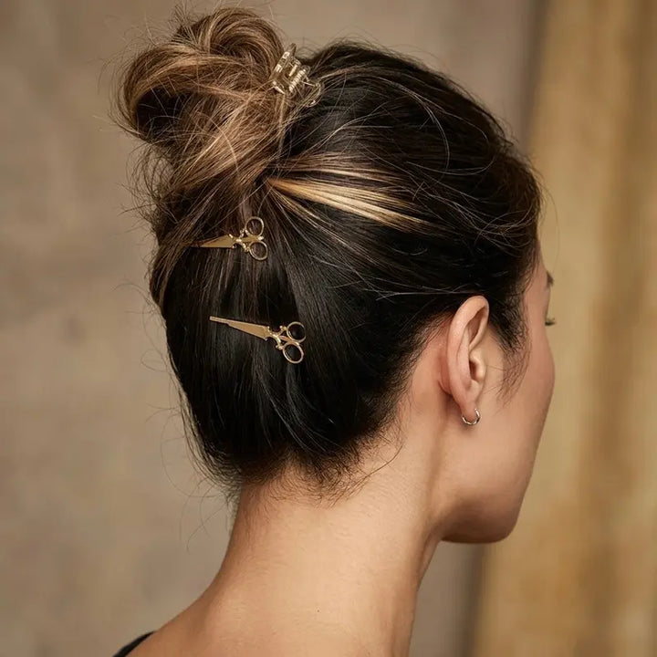 Scissor-Shaped Hair Clip