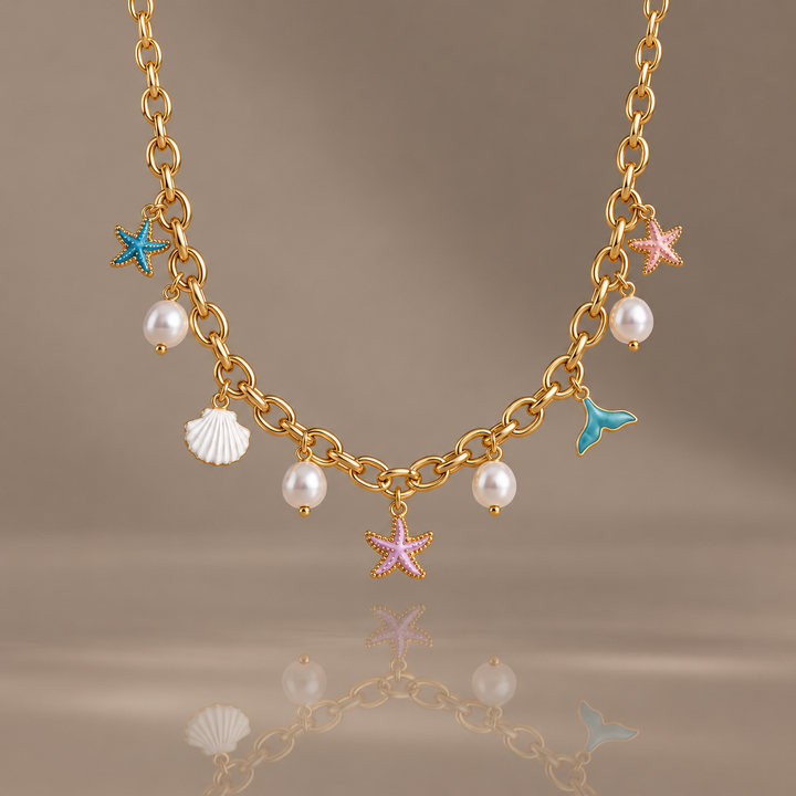 Boho Mixed Charm Pendant Necklace