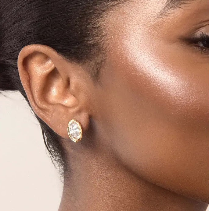 Marquise Crystal Stud Earrings