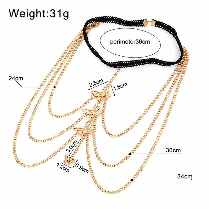 Butterfly Lace Thigh Chain