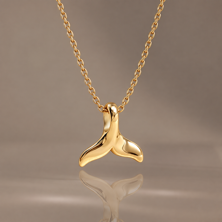 Whale Tail Pendant Necklace