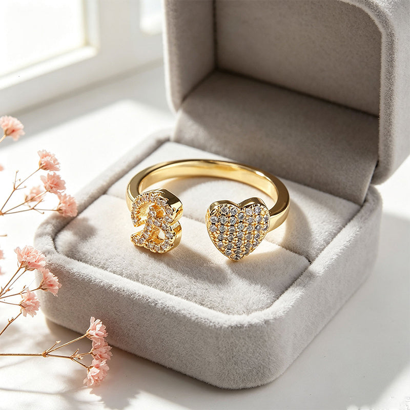 Keepsake Initial Ring