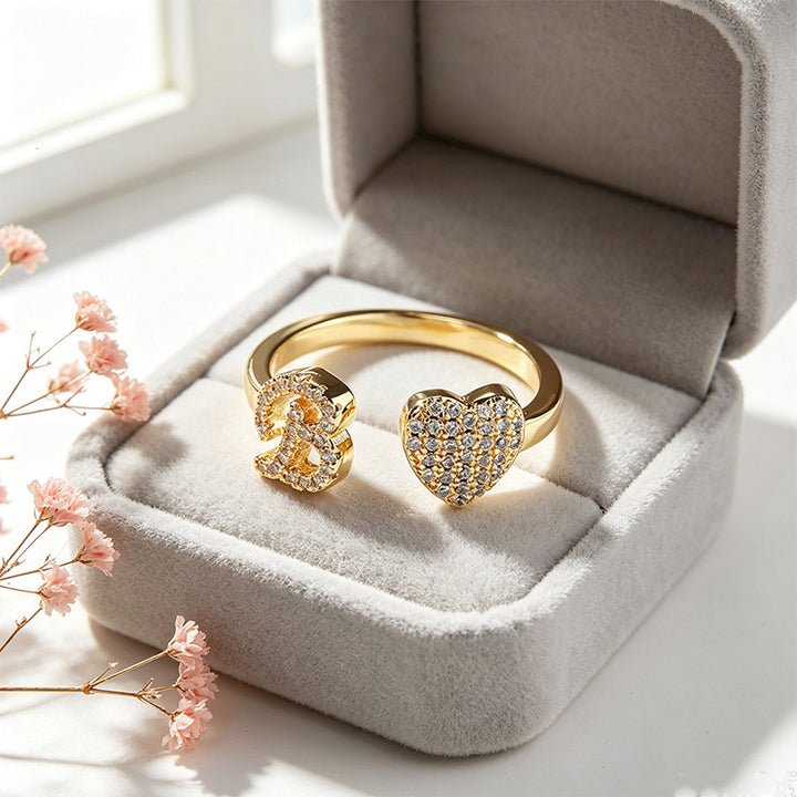 Keepsake Initial Ring