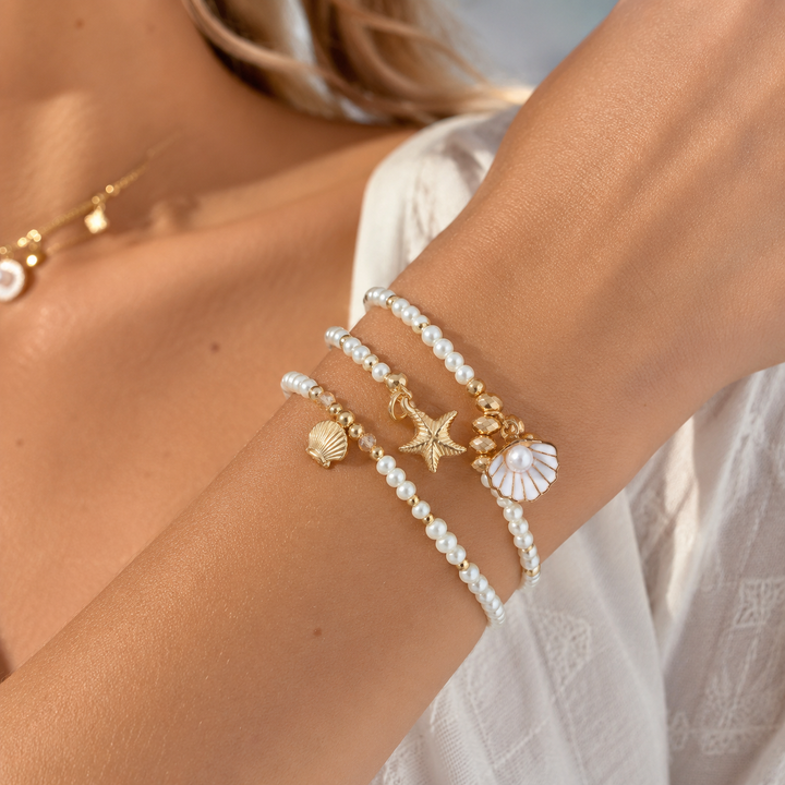 Ocean Charm Bracelet Set