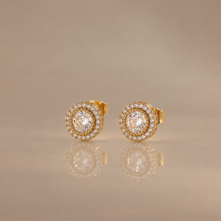 Sparkling Crystal Stud Earrings