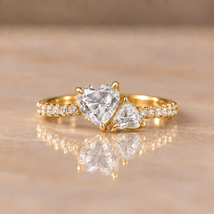 Toi et Moi Zircon Ring