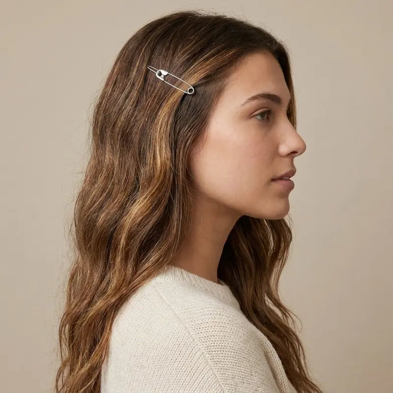 Safety Pin Hair Clip