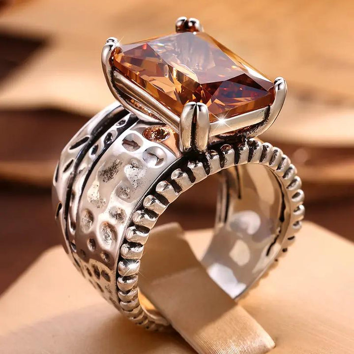 Rustic Wide Band Ring