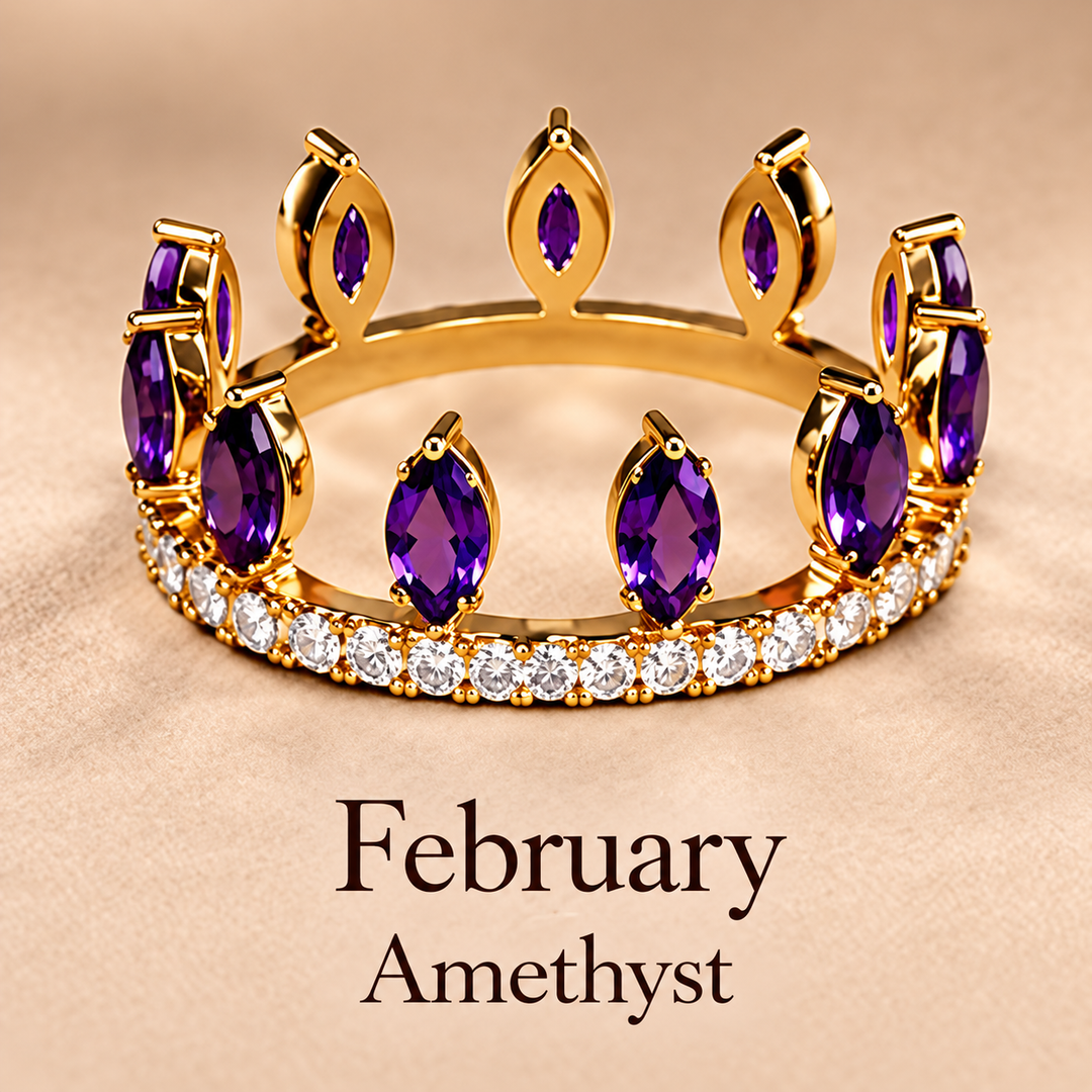 Convertible Birthstone Crown Ring