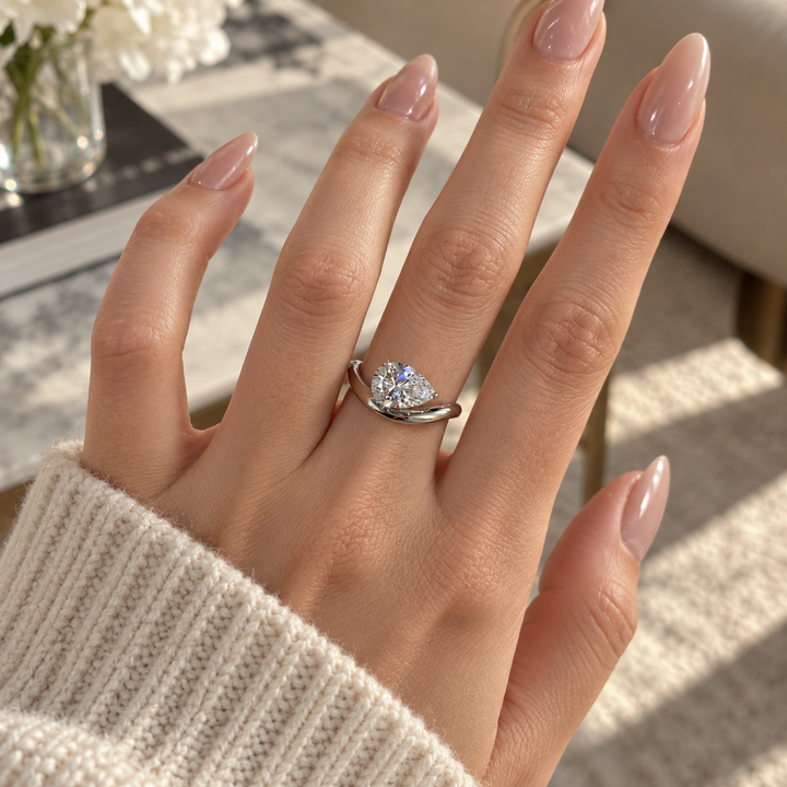 Pear Cut Stone Ring