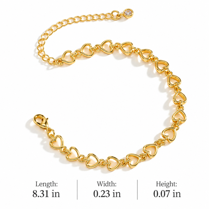 Golden Layered Charm Bracelet